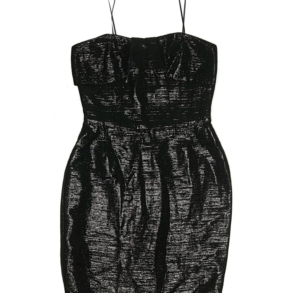 Kate Spade Shimmering Black Strapless Dress
